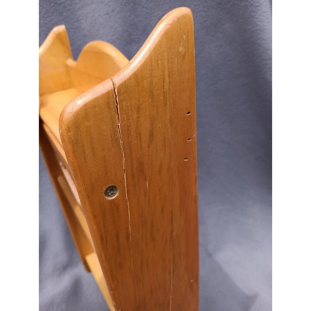 Vtg Wood Wall Curio Heart Cut Out Shadow Box Cubby Shelf Cottagecore Apothecary